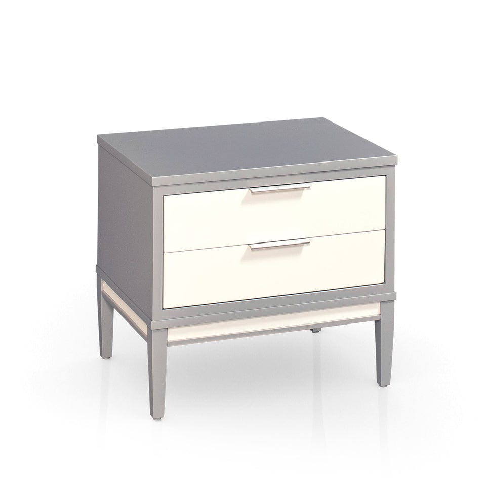 Simply Amish SNADD-02B4 Addison Extra Wide 2-Drawer Nightstand