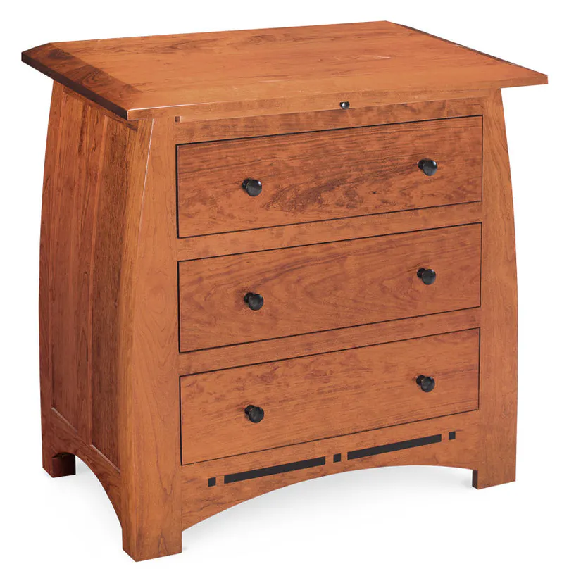 Simply Amish SNASP-02C4 Aspen Nightstand with Drawers and Inlay, Extra Wide Simply Amish SNASP-02C4 Aspen Nightstand with Drawers and Inlay, Extra Wide