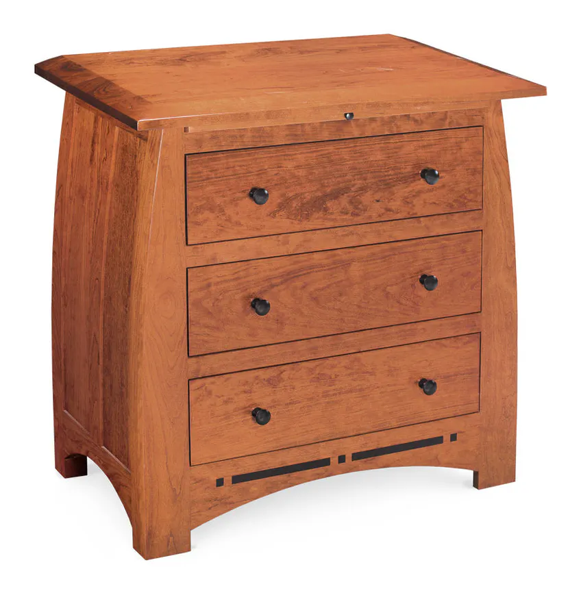 Simply Amish SNASP-02C4 Aspen Nightstand with Drawers and Inlay, Extra Wide Simply Amish SNASP-02C4 Aspen Nightstand with Drawers and Inlay, Extra Wide