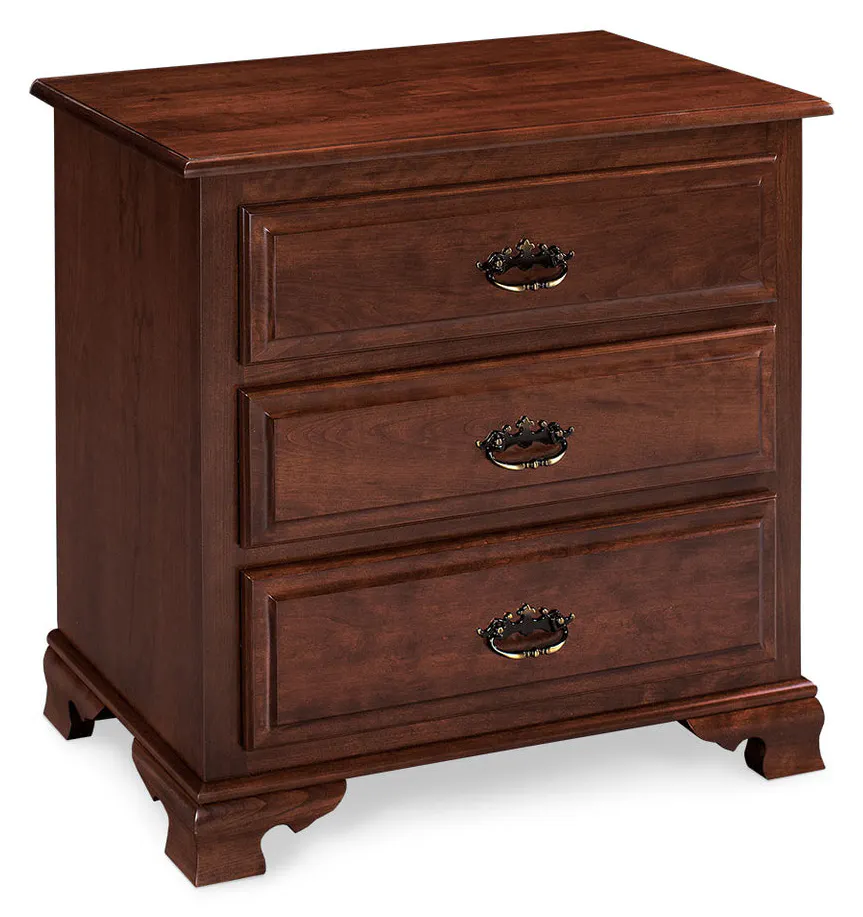 Simply Amish SNCLA-02C4 Classic Nightstand with Drawers, Extra Wide Simply Amish SNCLA-02C4 Classic Nightstand with Drawers, Extra Wide