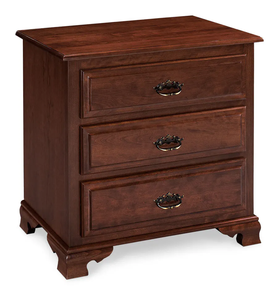 Simply Amish SNCLA-02C4 Classic Nightstand with Drawers, Extra Wide Simply Amish SNCLA-02C4 Classic Nightstand with Drawers, Extra Wide