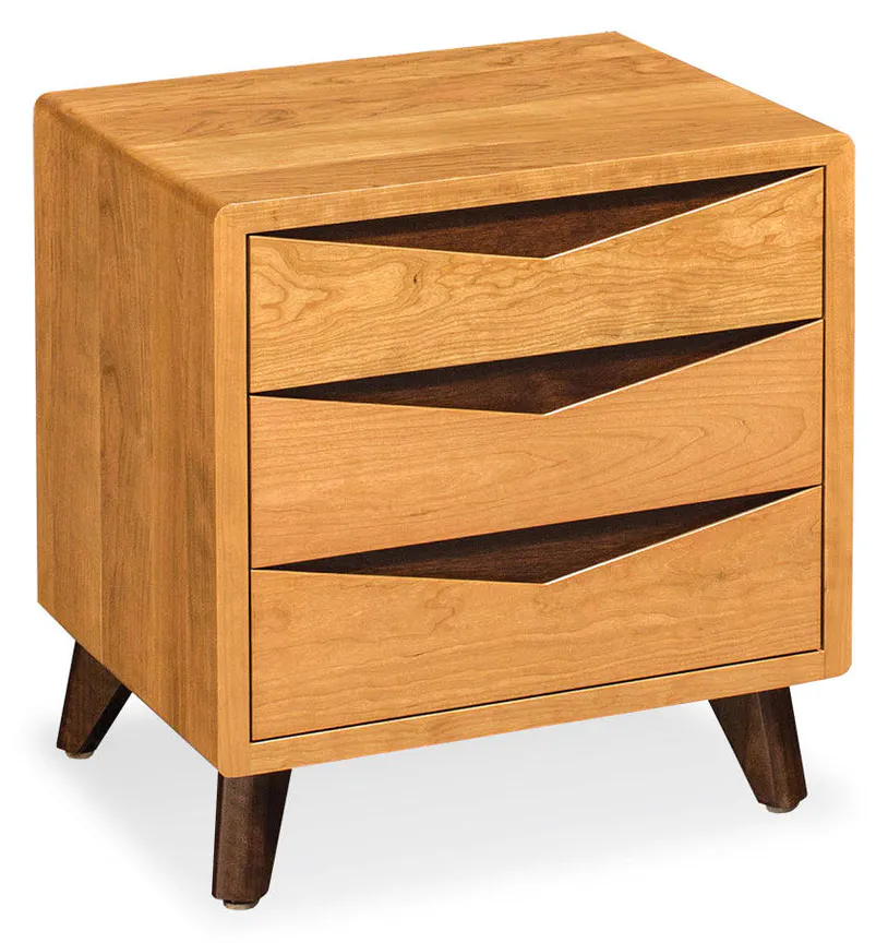 Simply Amish SNELR-02C1 Elroy 3-Drawer Nightstand Simply Amish SNELR-02C1 Elroy 3-Drawer Nightstand