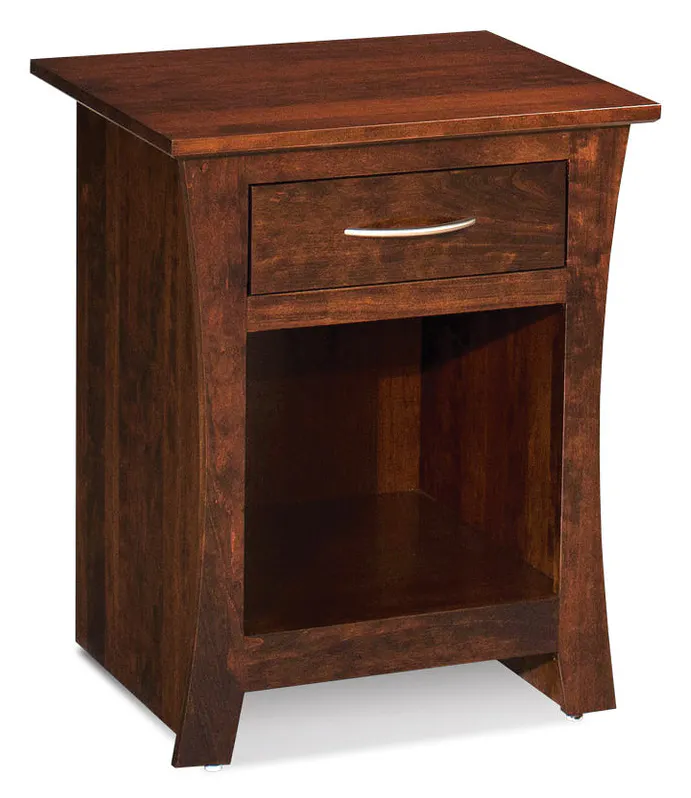 Simply Amish SNGAR-04A1 Garrett Nightstand with Opening on Bottom Simply Amish SNGAR-04A1 Garrett Nightstand with Opening on Bottom