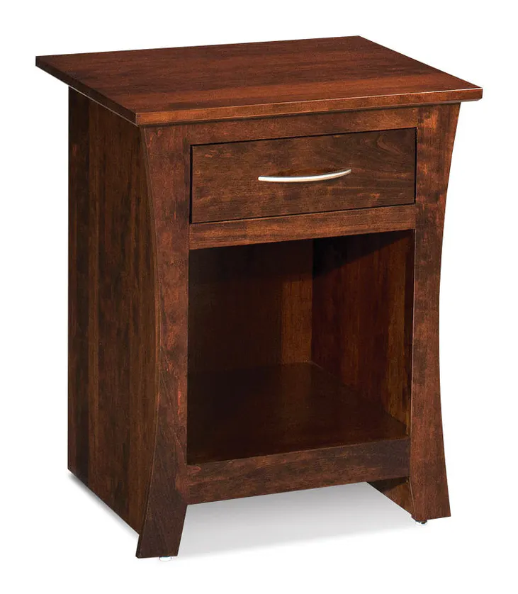 Simply Amish SNGAR-04A1 Garrett Nightstand with Opening on Bottom Simply Amish SNGAR-04A1 Garrett Nightstand with Opening on Bottom