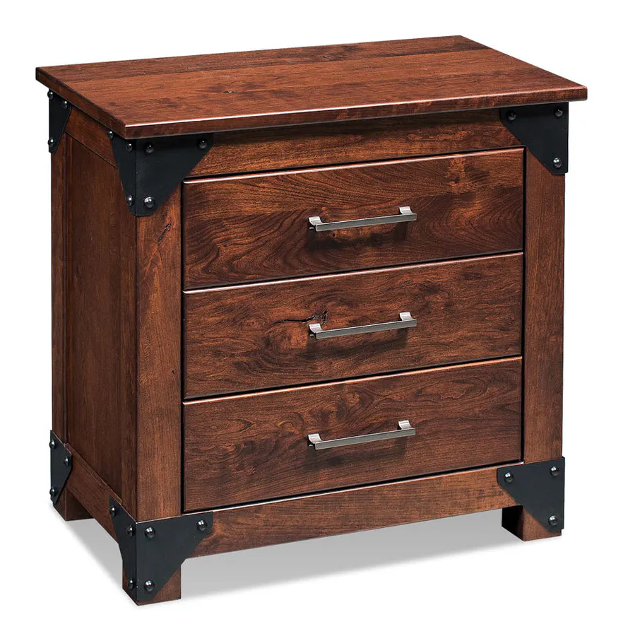 Simply Amish SNKOD-02C4 Kodiak Nightstand with Drawers, Extra Wide Simply Amish SNKOD-02C4 Kodiak Nightstand with Drawers, Extra Wide