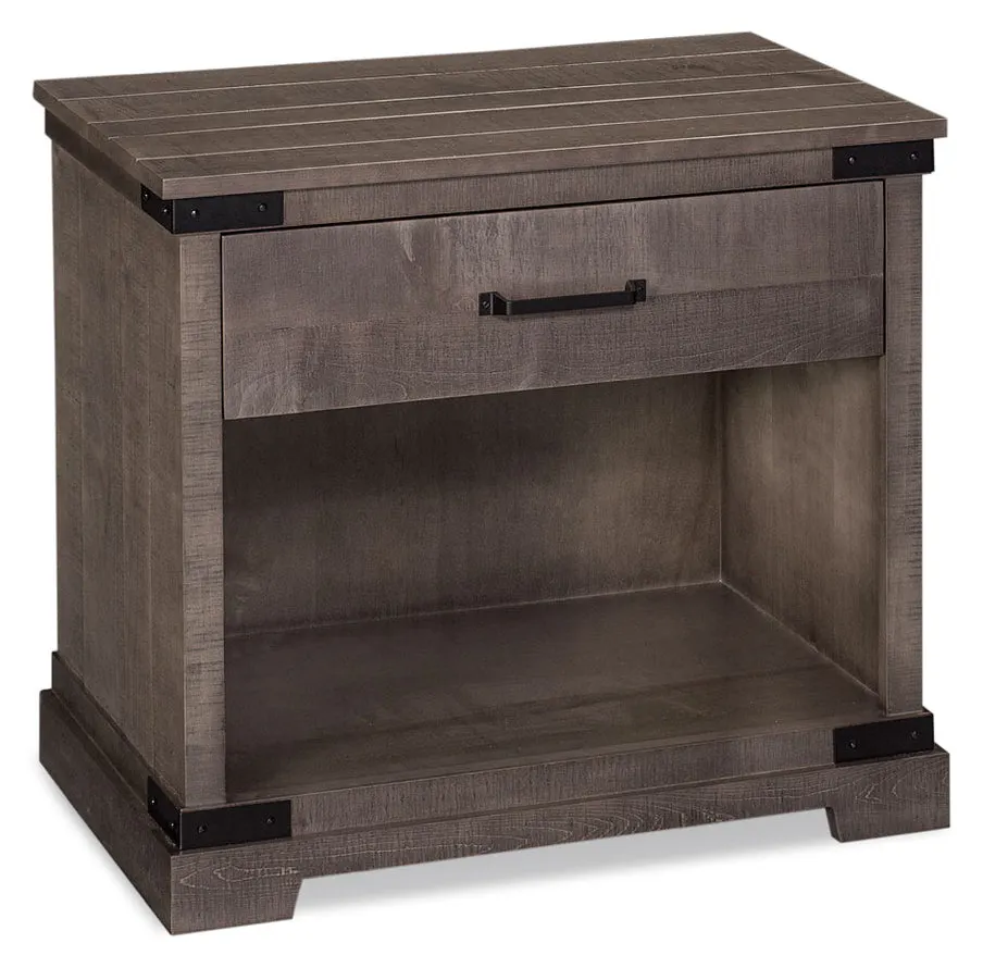Simply Amish SNMOK-09A4 Montauk Nightstand with Opening, Extra Wide Simply Amish SNMOK-09A4 Montauk Nightstand with Opening, Extra Wide