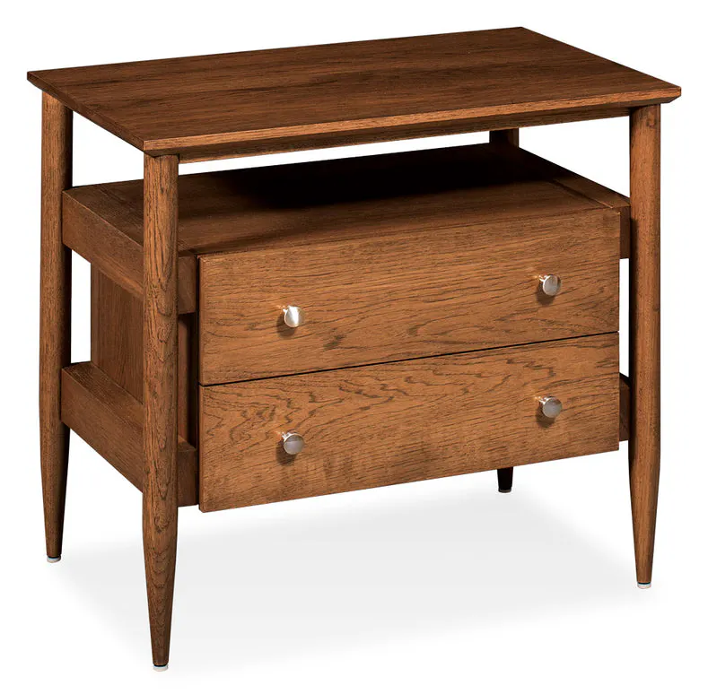 Simply Amish SNNOL-08B1 Nolan 2-Drawer Nightstand with Open Cubby Simply Amish SNNOL-08B1 Nolan 2-Drawer Nightstand with Open Cubby