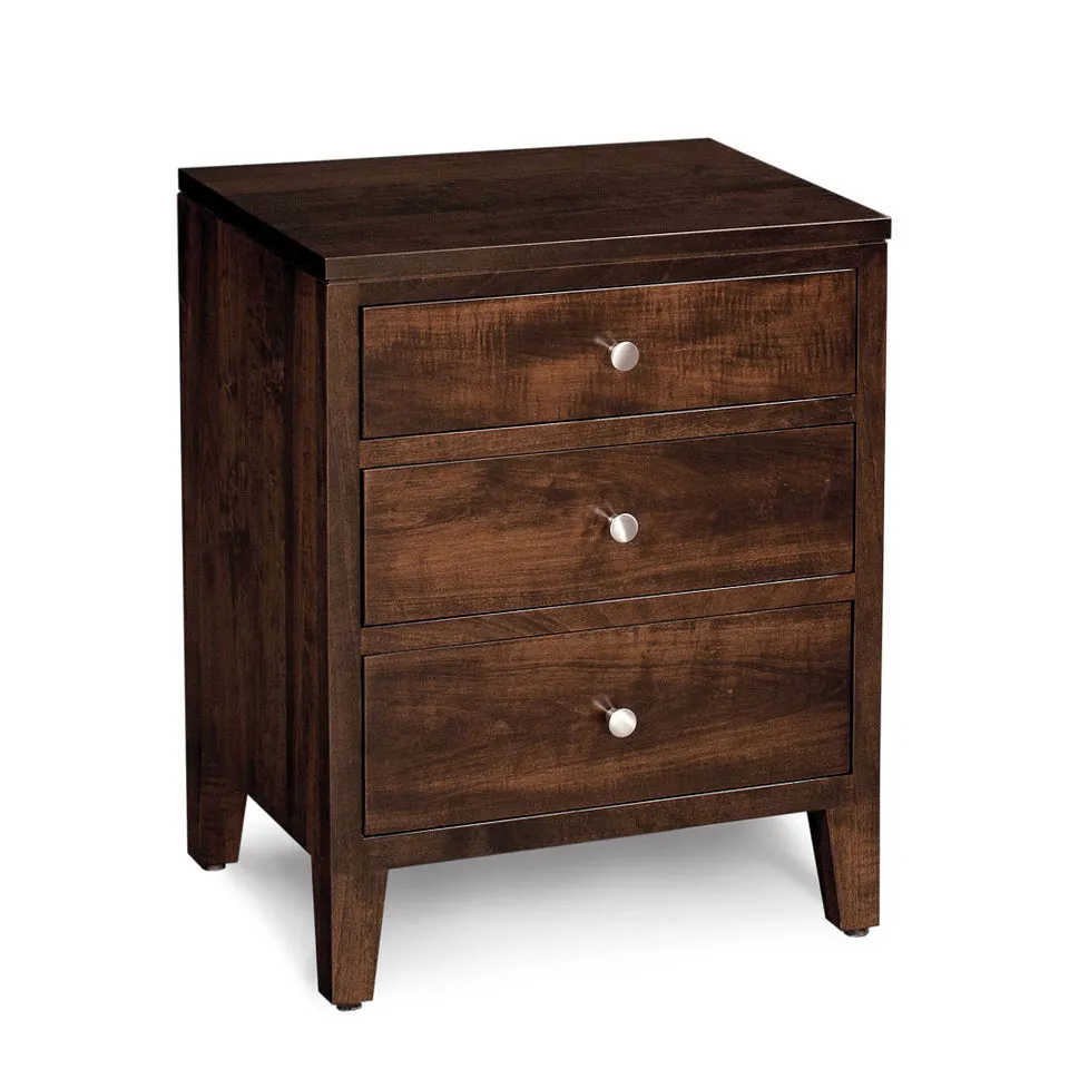 Simply Amish SNPAR-02C1 Parkdale 3-Drawer Nightstand