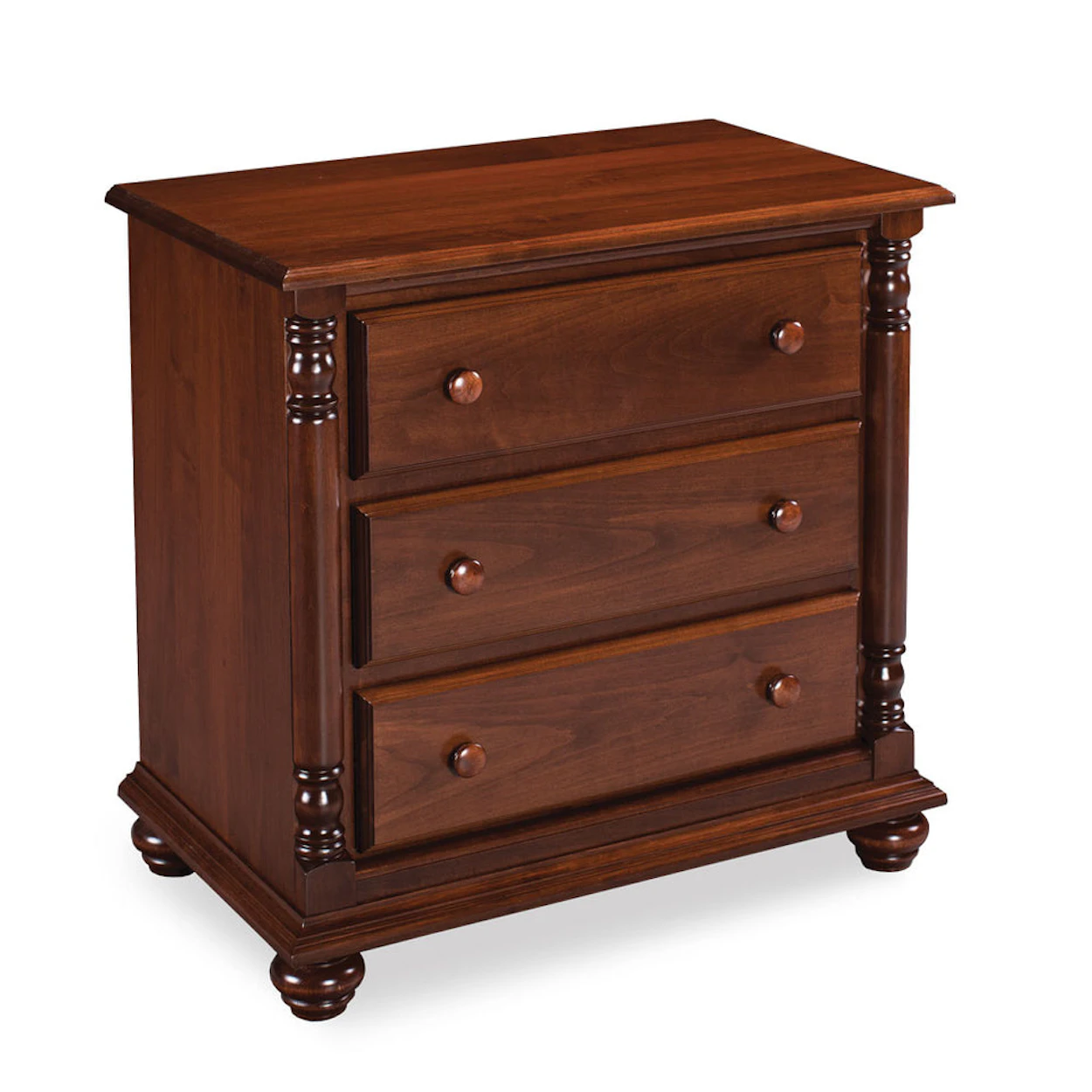 Simply Amish SNSAV-02C4 Savannah Nightstand with Drawers, Extra Wide