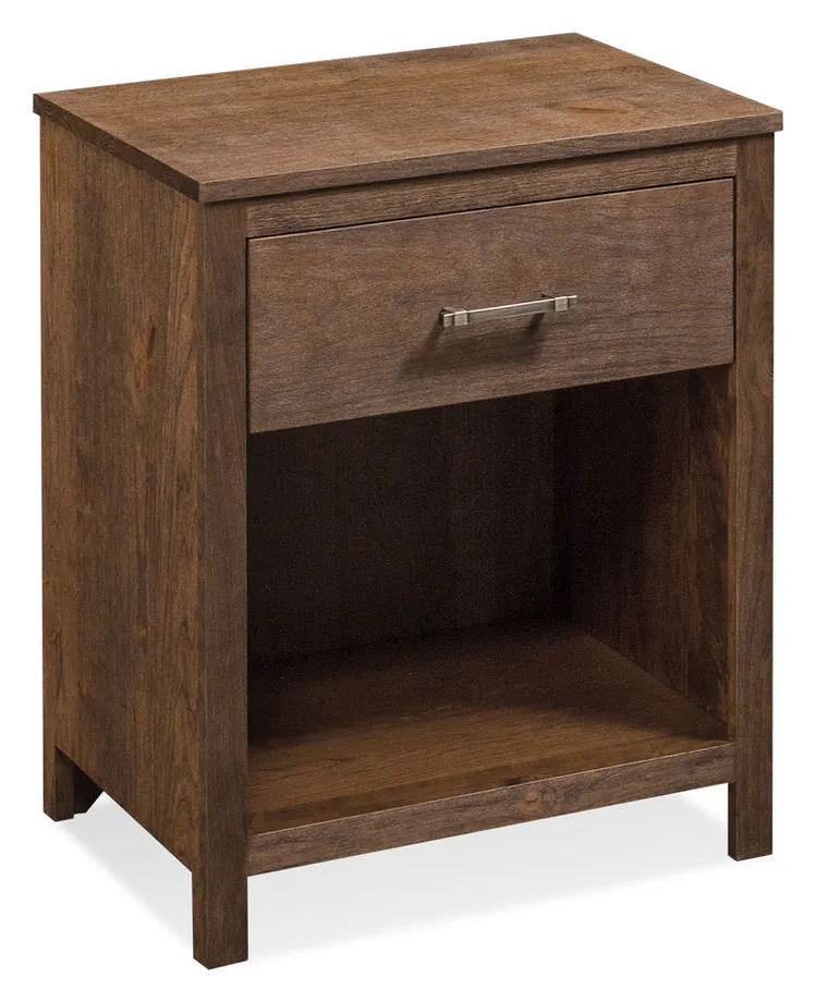 Simply Amish SNSHE-04A1 Sheffield Nightstand with Opening on Bottom Simply Amish SNSHE-04A1 Sheffield Nightstand with Opening on Bottom