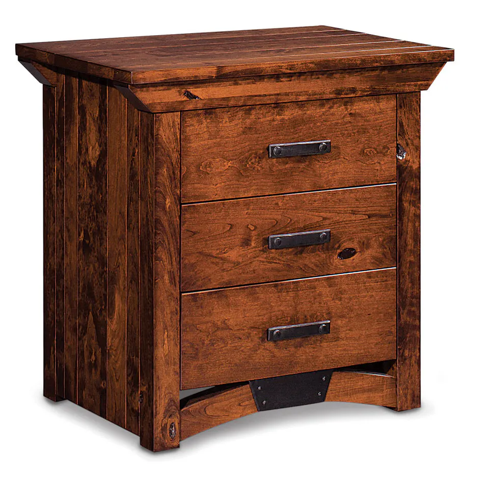 Simply Amish SNTRB-02C1 B&O Railroad Trestle Bridge Nightstand with Drawers Simply Amish SNTRB-02C1 B&O Railroad Trestle Bridge Nightstand with Drawers