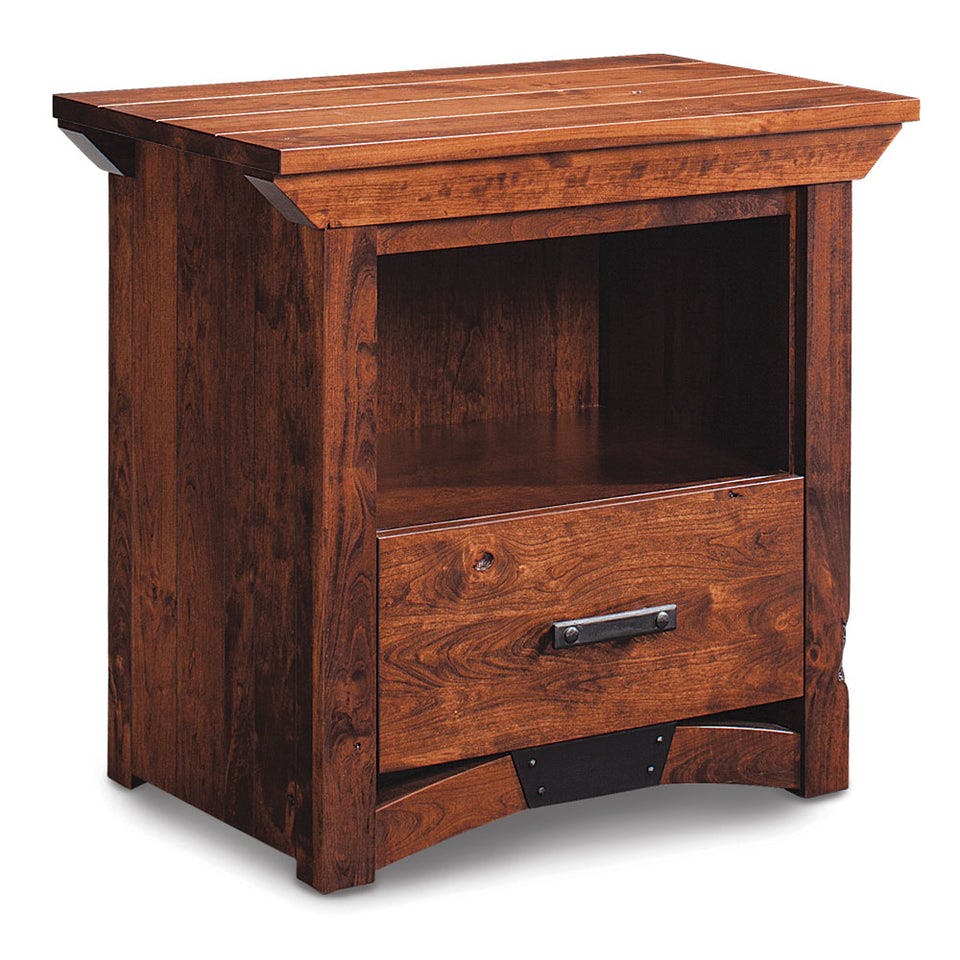 Simply Amish SNTRB-04A1 B&O Railroad Trestle Bridge Nightstand with Opening