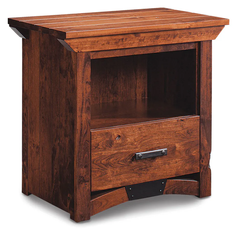 Simply Amish SNTRB-04A1 B&O Railroad Trestle Bridge Nightstand with Opening Simply Amish SNTRB-04A1 B&O Railroad Trestle Bridge Nightstand with Opening
