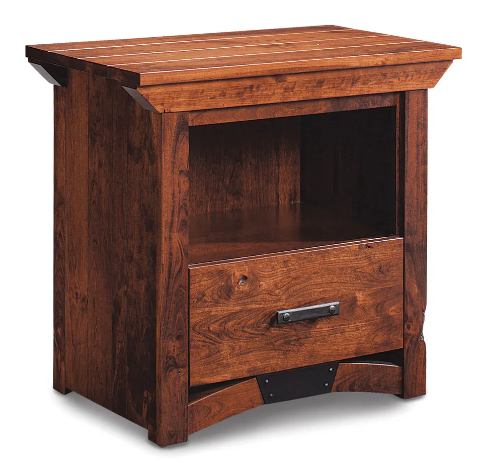Simply Amish SNTRB-04A1 B&O Railroad Trestle Bridge Nightstand with Opening Simply Amish SNTRB-04A1 B&O Railroad Trestle Bridge Nightstand with Opening