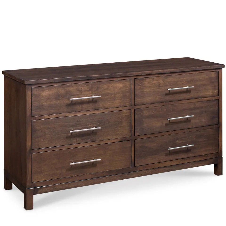 Simply Amish SSABR-08F3 Auburn Bay 6-Drawer Dresser