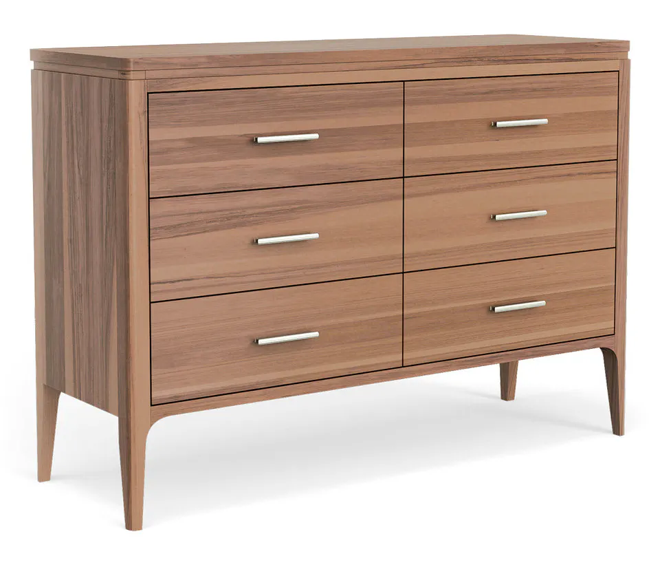 Simply Amish SSCLE-08F2 Cole 6-Drawer Dresser, 60" Simply Amish SSCLE-08F2 Cole 6-Drawer Dresser, 60"