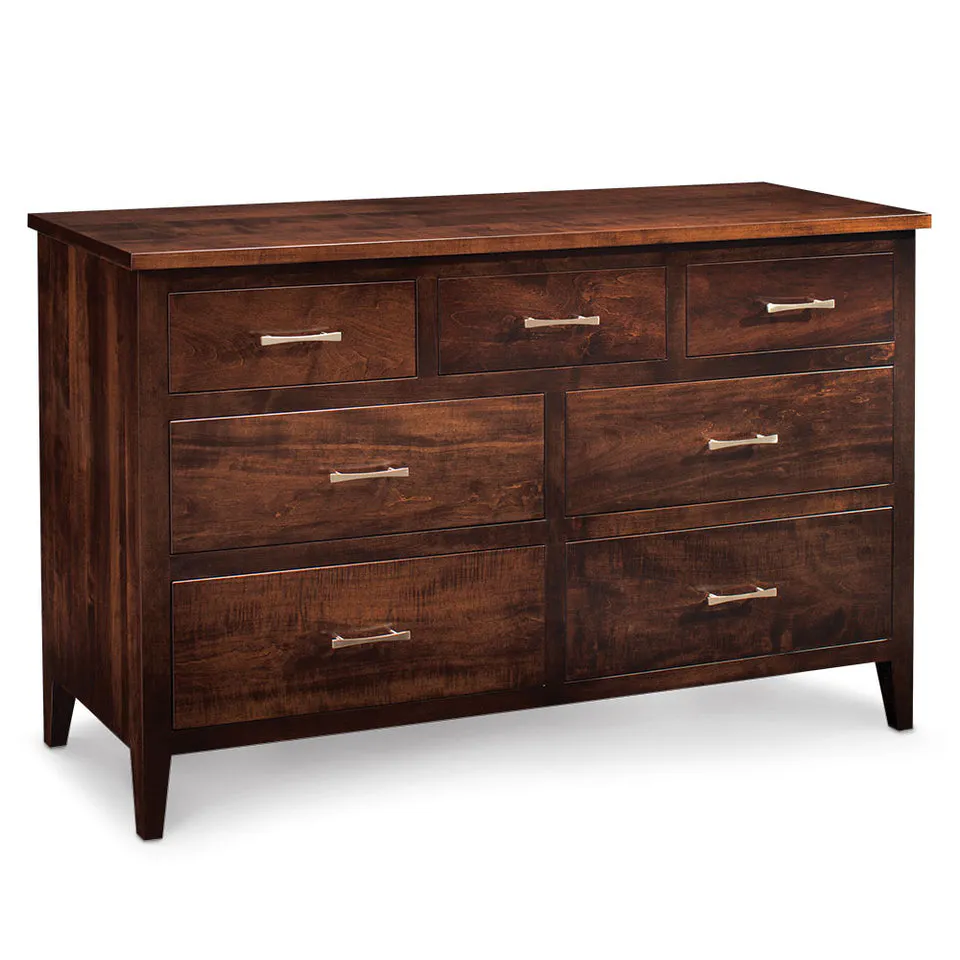 Simply Amish SSCRA-08G3 Crawford 7-Drawer Dresser, 72″w