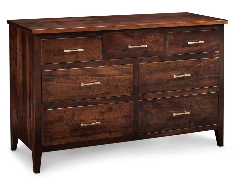 Simply Amish SSCRA-08G3 Crawford 7-Drawer Dresser, 72"w Simply Amish SSCRA-08G3 Crawford 7-Drawer Dresser, 72"w