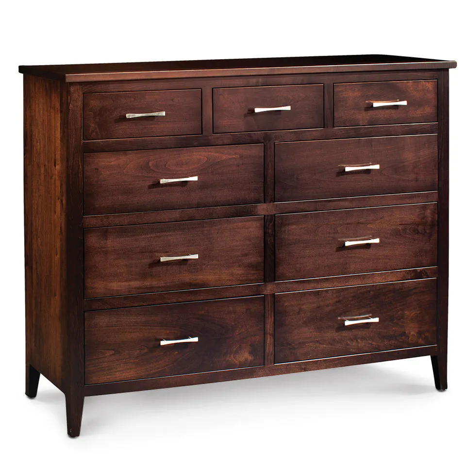Simply Amish SSCRA-08J3 Crawford 9-Drawer Dresser, 72″w