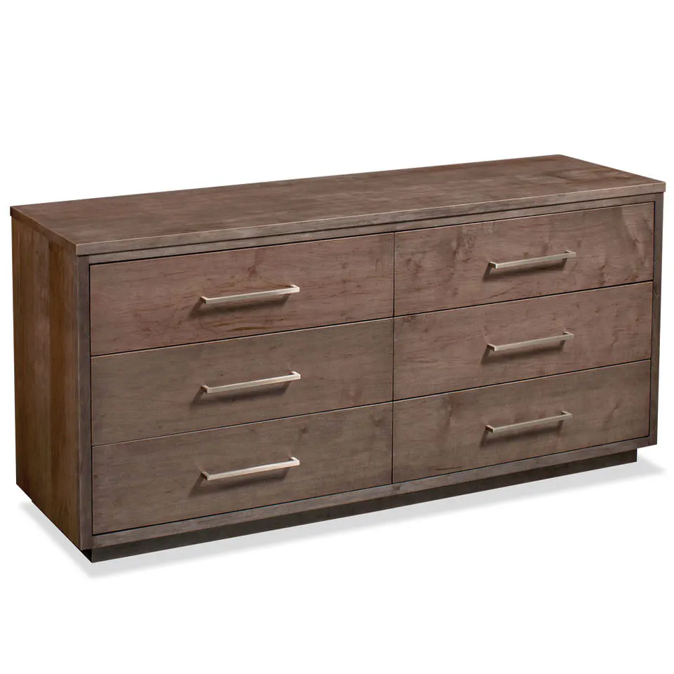 Simply Amish SSIRN-08F2 Ironwood 6-Drawer Dresser, 62.5" Simply Amish SSIRN-08F2 Ironwood 6-Drawer Dresser, 62.5"