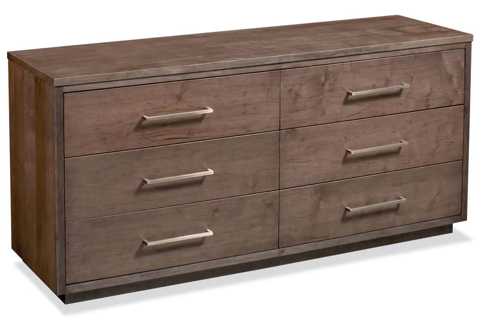 Simply Amish SSIRN-08F2 Ironwood 6-Drawer Dresser, 62.5" Simply Amish SSIRN-08F2 Ironwood 6-Drawer Dresser, 62.5"