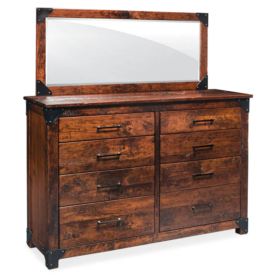 Simply Amish SSKOD-03H3 Kodiak 8-Drawer Bureau, 69.5″
