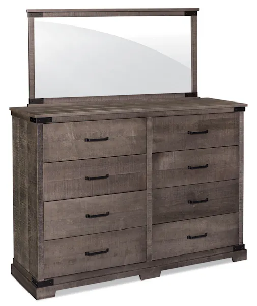 Simply Amish SMMOK-06B2 Montauk 8-Drawer Dresser Mirror, 60.5" Simply Amish SMMOK-06B2 Montauk 8-Drawer Dresser Mirror, 60.5"