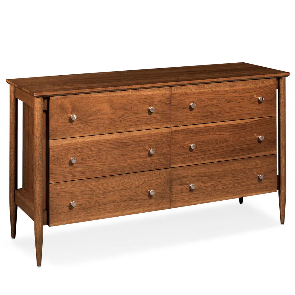 Simply Amish SSNOL-08F2 Nolan 6-Drawer Dresser, 60″