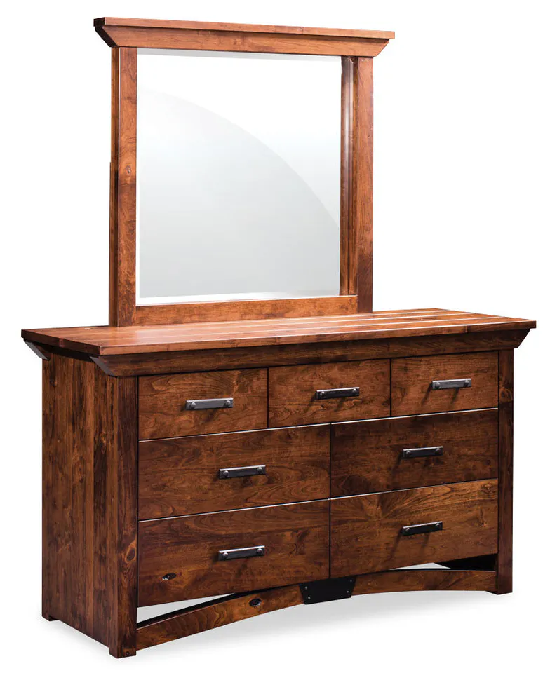 Simply Amish SSTRB-08G3 B&O Railroad Trestle Bridge 7-Drawer Dresser Simply Amish SSTRB-08G3 B&O Railroad Trestle Bridge 7-Drawer Dresser