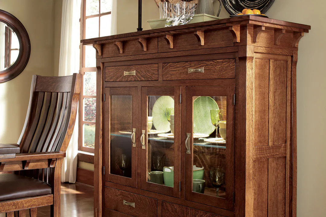 Simply Amish NWDCM3G MaRyan 3-Door Dining Cabinet with Glass Doors Simply Amish NWDCM3G MaRyan 3-Door Dining Cabinet with Glass Doors