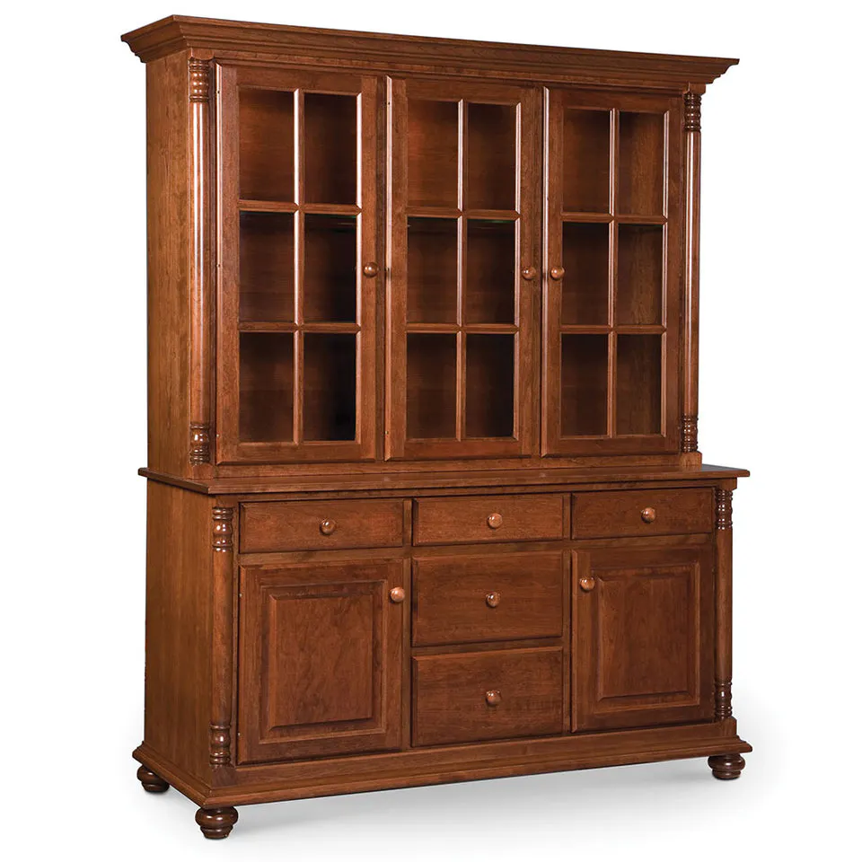 Simply Amish ESSAV-K12/ESSAV-C03F Savannah Closed Hutch, 62″