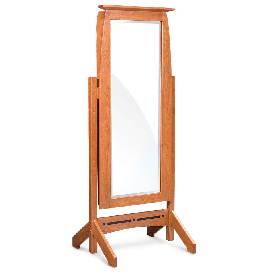 Simply Amish TVASPJCM Aspen Jewelry Cheval Mirror with Inlay