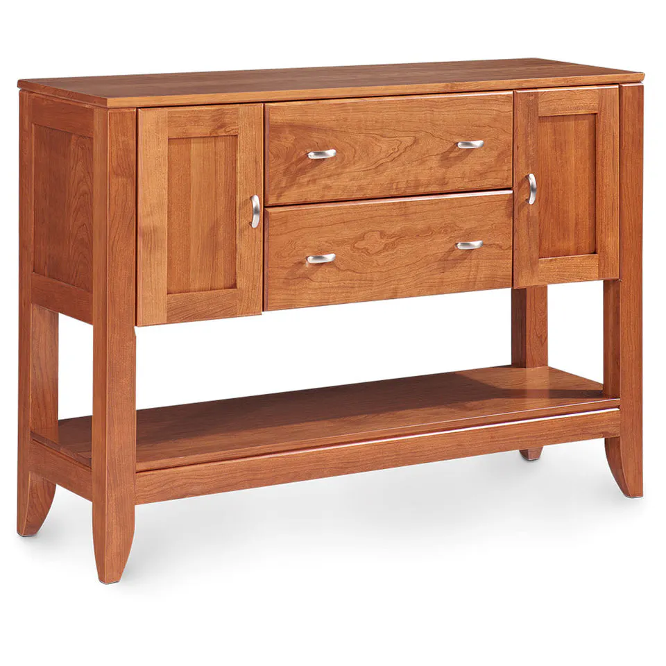 Simply Amish TVJSB Justine Open Sideboard – Features open space behind doors