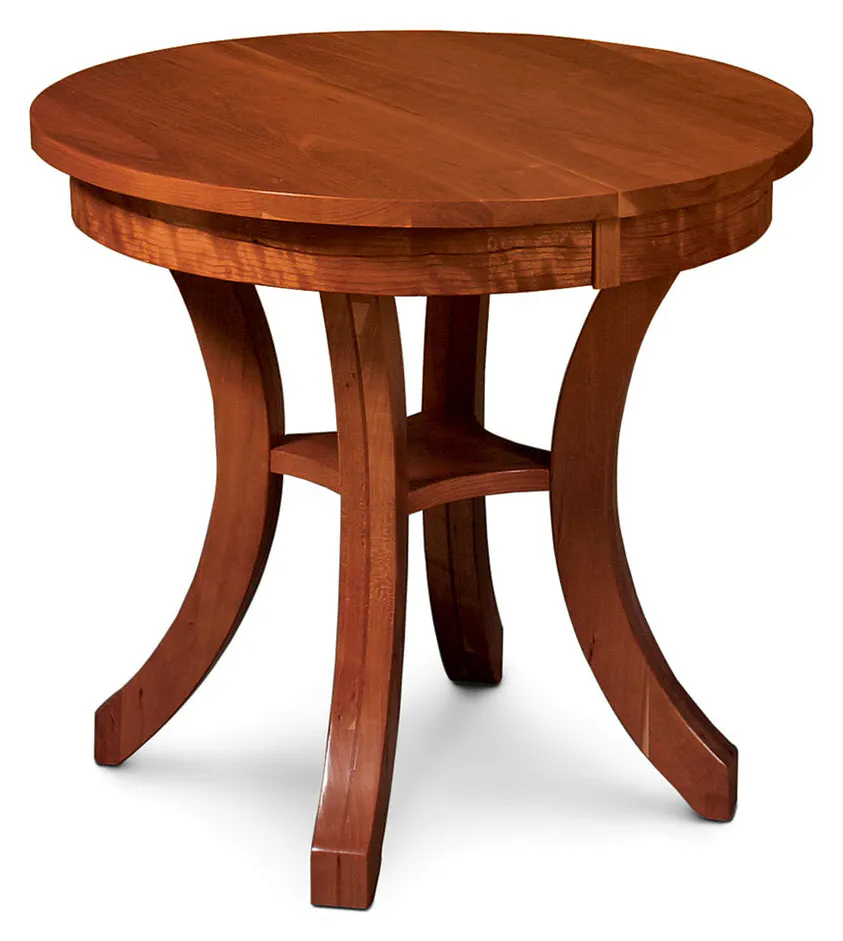 Simply Amish TVL24RE Loft II Round End Table Simply Amish TVL24RE Loft II Round End Table