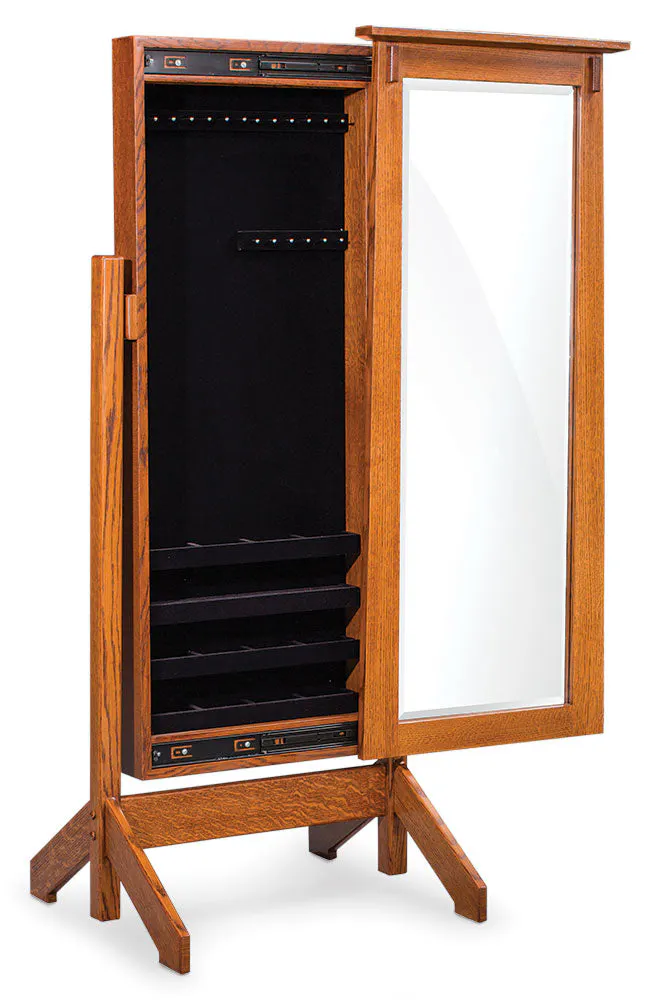 Simply Amish TVMCCJCM McCoy Jewelry Cheval Mirror Simply Amish TVMCCJCM McCoy Jewelry Cheval Mirror