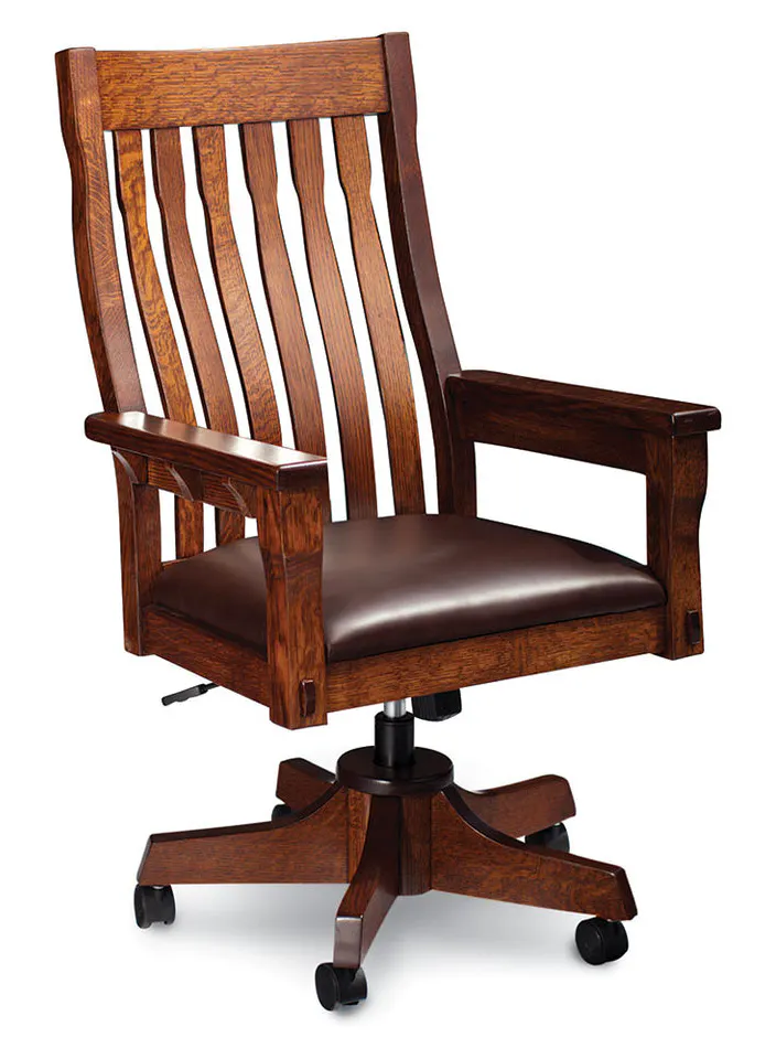 Simply Amish WCMRY-01A-F MaRyan Arm Desk Chair w/ Fabric Cushion Seat Simply Amish WCMRY-01A-F MaRyan Arm Desk Chair w/ Fabric Cushion Seat