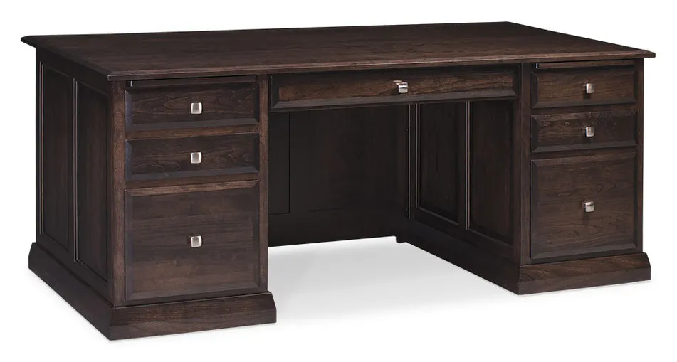 Simply Amish WDCBN-02A5 Colburn Executive Desk, 72" Simply Amish WDCBN-02A5 Colburn Executive Desk, 72"