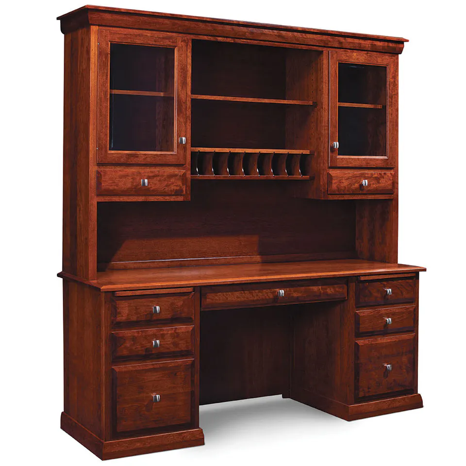 Simply Amish WDCBN-05B/WDCBN-07A6 Colburn File Credenza, Med Credenza/Med Hutch