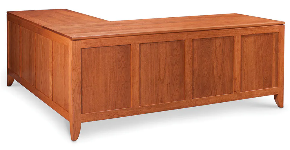 Simply Amish WDJUS-15I2/DLJUHT Justine L Shape Desk, Right Return/ Large Simply Amish WDJUS-15I2/DLJUHT Justine L Shape Desk, Right Return/ Large