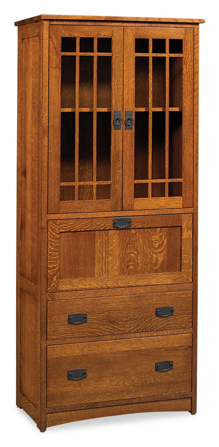 Simply Amish WDPMS-23G1 Prairie Mission Laptop Secretary Simply Amish WDPMS-23G1 Prairie Mission Laptop Secretary