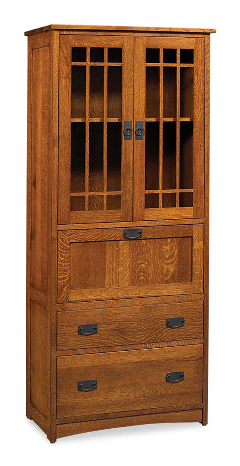 Simply Amish WDPMS-23G1 Prairie Mission Laptop Secretary Simply Amish WDPMS-23G1 Prairie Mission Laptop Secretary