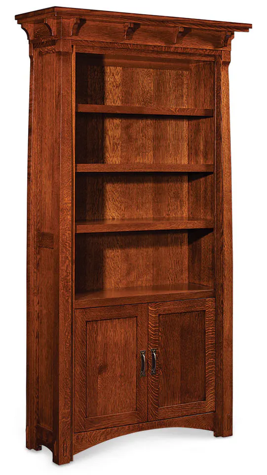 Simply Amish WOMRY-WOWD-3680 MaRyan Bookcase with Doors on Bottom w/ 4 Adjustable Shelves Simply Amish WOMRY-WOWD-3680 MaRyan Bookcase with Doors on Bottom w/ 4 Adjustable Shelves
