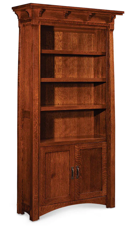 Simply Amish WOMRY-WOWD-3680 MaRyan Bookcase with Doors on Bottom w/ 4 Adjustable Shelves Simply Amish WOMRY-WOWD-3680 MaRyan Bookcase with Doors on Bottom w/ 4 Adjustable Shelves