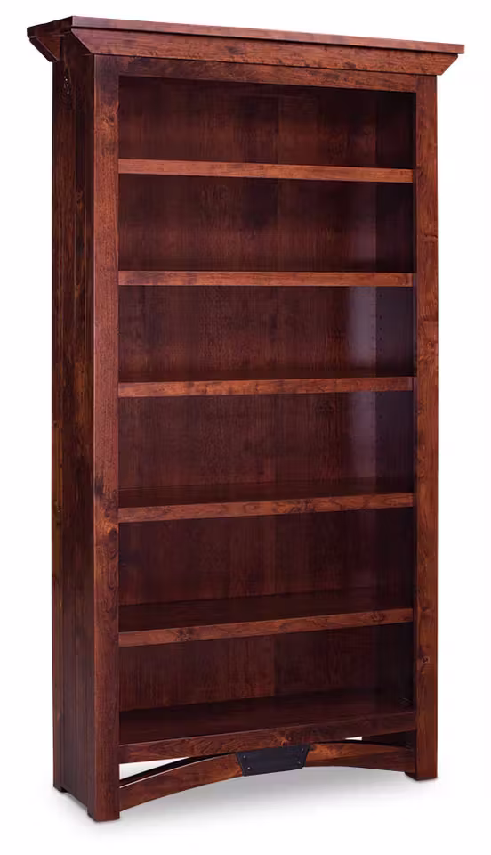 Simply Amish WOTRB-OPN-3672 B&O Railroad Trestle Bridge Open Bookcase w/ 4 Shelves Simply Amish WOTRB-OPN-3672 B&O Railroad Trestle Bridge Open Bookcase w/ 4 Shelves