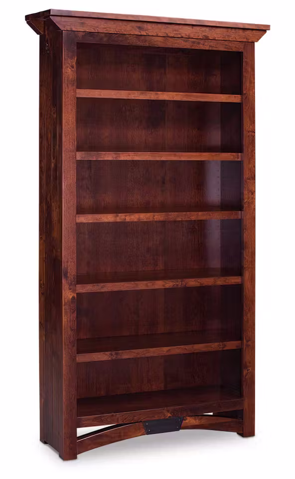 Simply Amish WOTRB-OPN-3672 B&O Railroad Trestle Bridge Open Bookcase w/ 4 Shelves Simply Amish WOTRB-OPN-3672 B&O Railroad Trestle Bridge Open Bookcase w/ 4 Shelves