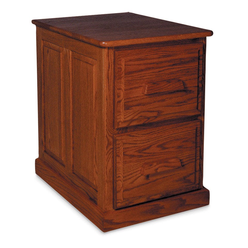 Simply Amish WSFC2D Classic 2-Drawer File Cabinet, Plain End