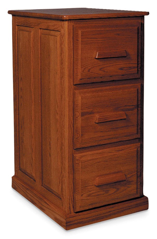 Simply Amish WSFC3D Classic 3-Drawer File Cabinet, Plain End Simply Amish WSFC3D Classic 3-Drawer File Cabinet, Plain End