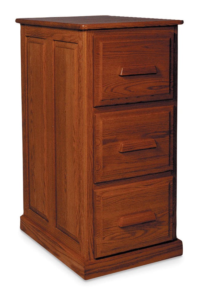 Simply Amish WSFC3D Classic 3-Drawer File Cabinet, Plain End Simply Amish WSFC3D Classic 3-Drawer File Cabinet, Plain End
