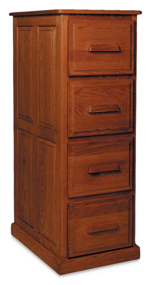 Simply Amish WSFC4D Classic 4-Drawer File Cabinet, Plain End Simply Amish WSFC4D Classic 4-Drawer File Cabinet, Plain End