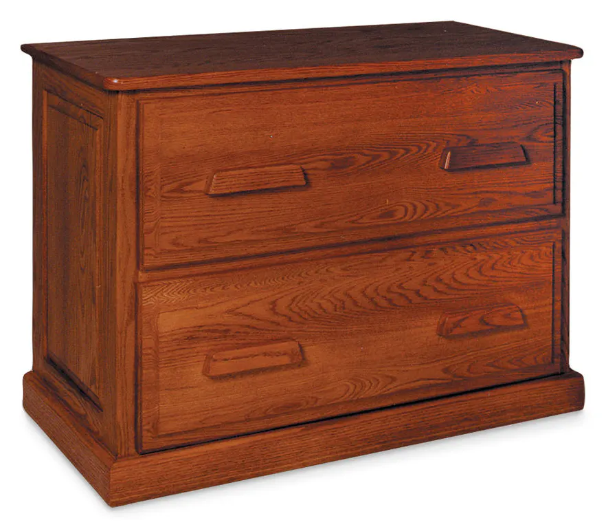 Simply Amish WSLFC2D Classic Lateral File Cabinet, Plain End Simply Amish WSLFC2D Classic Lateral File Cabinet, Plain End